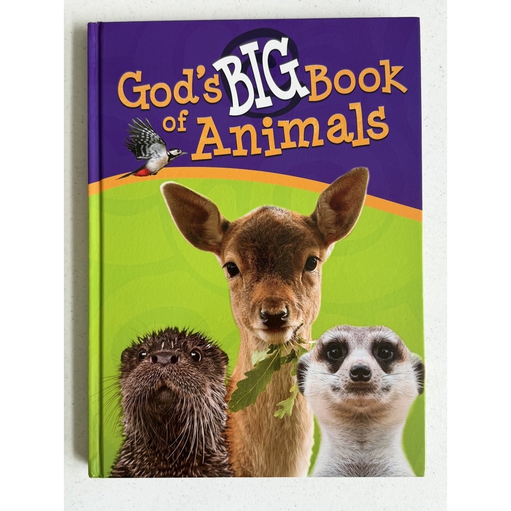 God's Big Book of Animals Hardcover Book 13.75" x 10" Shirley Rash 2021